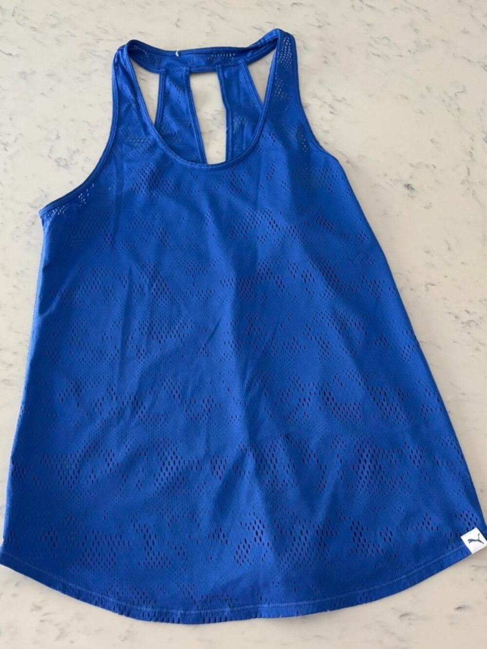 Puma colbat blue workout tank top